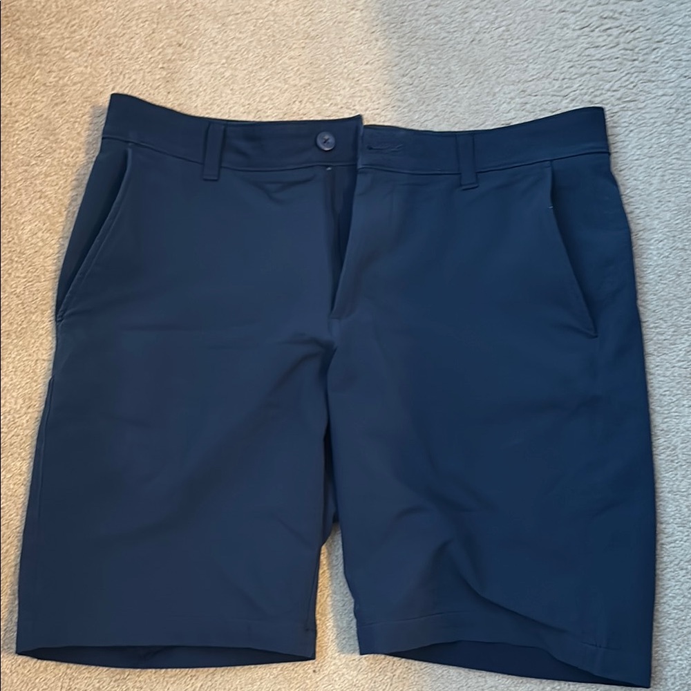 Under Armour Dark Blue Flat Front Shorts